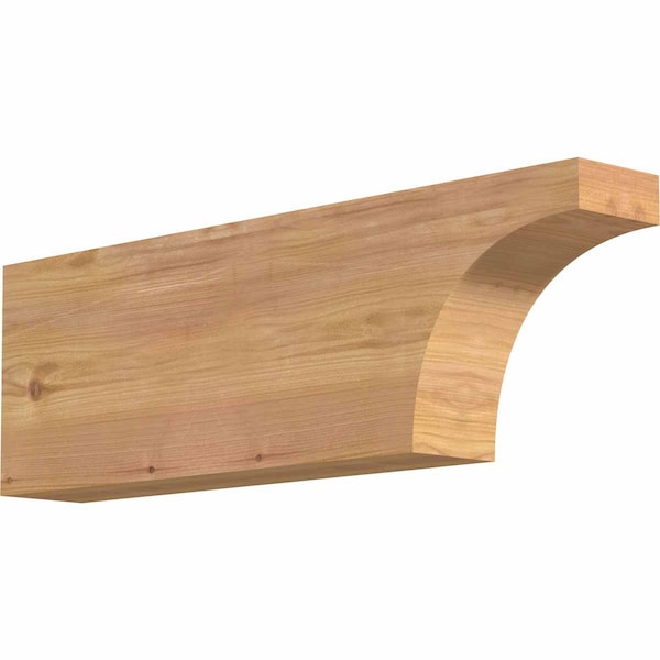 Ekena Millwork Huntington Smooth Rafter Tail, Western Red Cedar, 3 1/2"W x 8"H x 24"L RFT04X08X24HUN00SWR - main